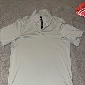 lululemon athletica Men's Light Gray Polo Shirt